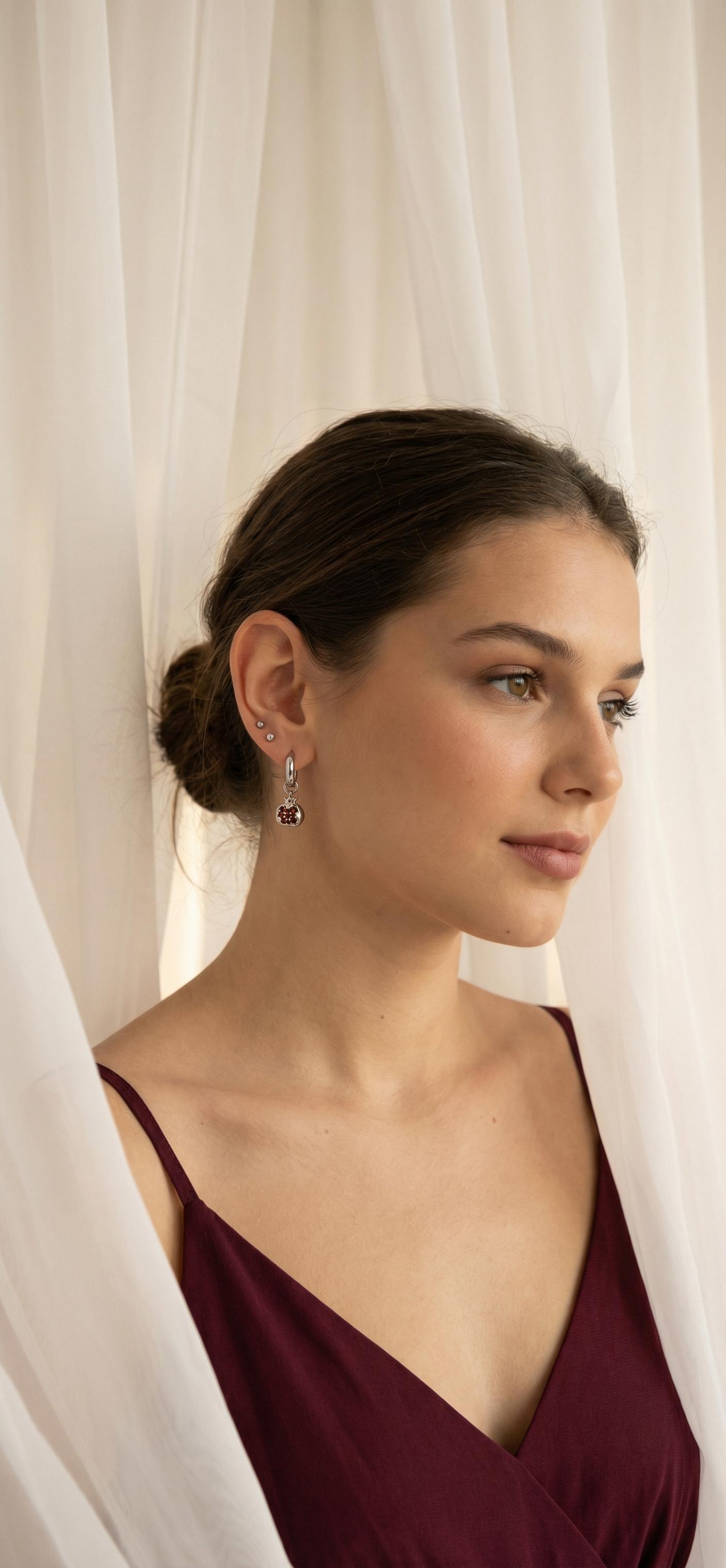 Søte granateple - øredobber